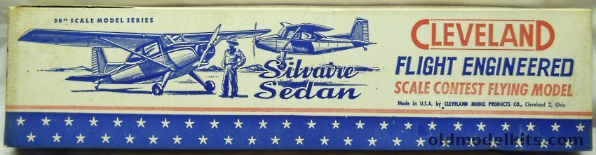 Cleveland Luscombe Silvaire Sedan - 30 Inch Wingspan Rubber / Gas / CO2 Flying Aircraft, IT 112 plastic model kit